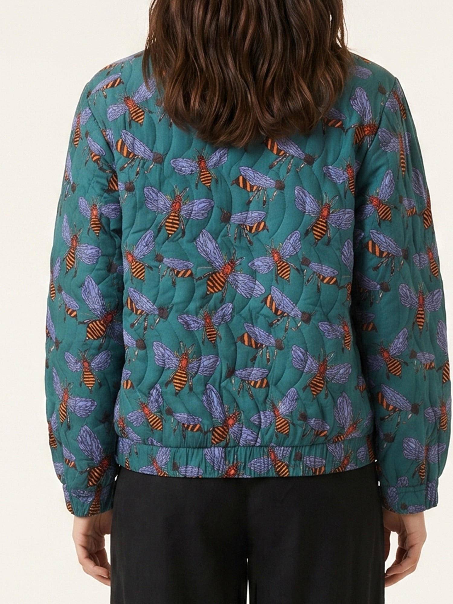 Chaqueta Enguatada Bees Verde - Imagen 4