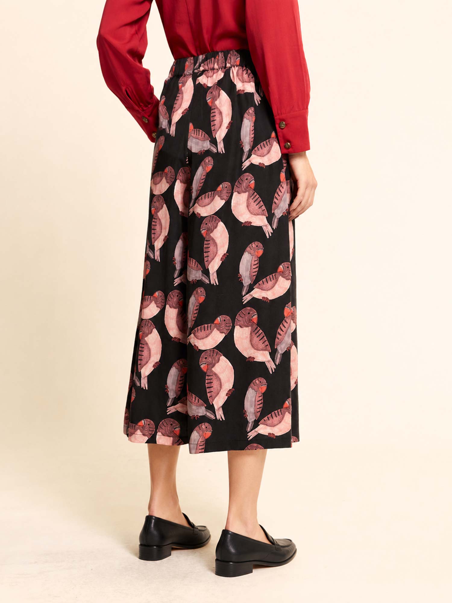 Culote Birds Estampado Loros Negro - Imagen 2