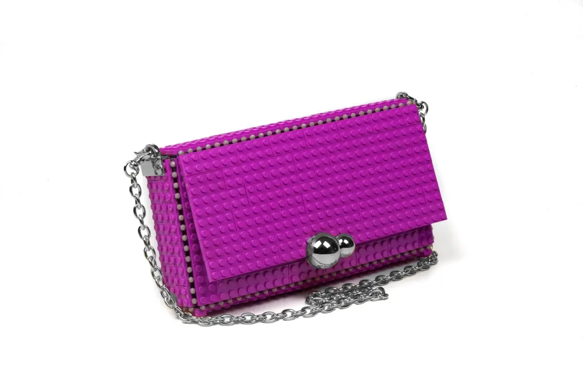 CARTERA CUADRADA LOTUS ROSA - BAG&BLOCK