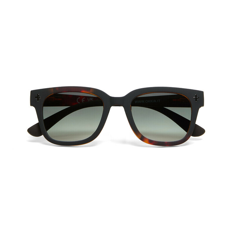 [OK012B3H-GR] GIOVANNI - Black Havana - Green lens