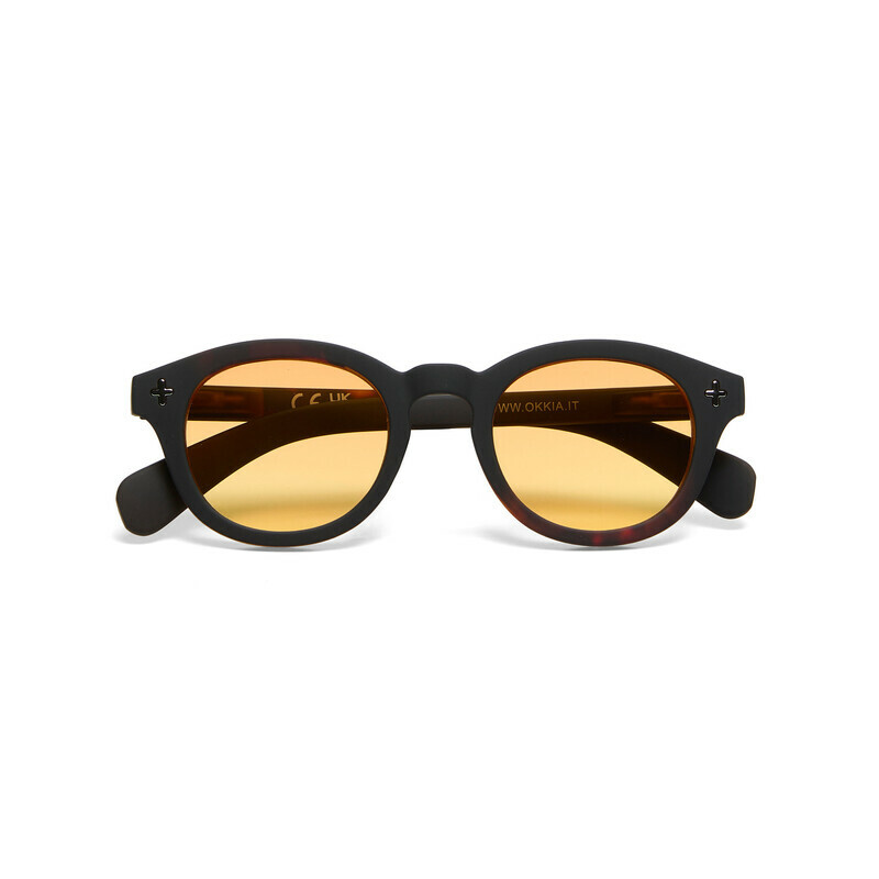 [OK048B3H-YE] MILANO - Black Havana - Yellow lens