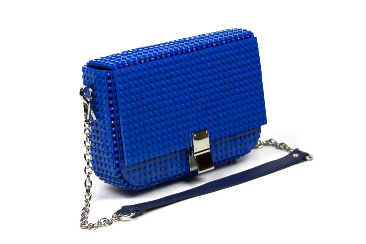 BOLSO CLIP LOVE WORLD AZUL - BAG&BLOCK