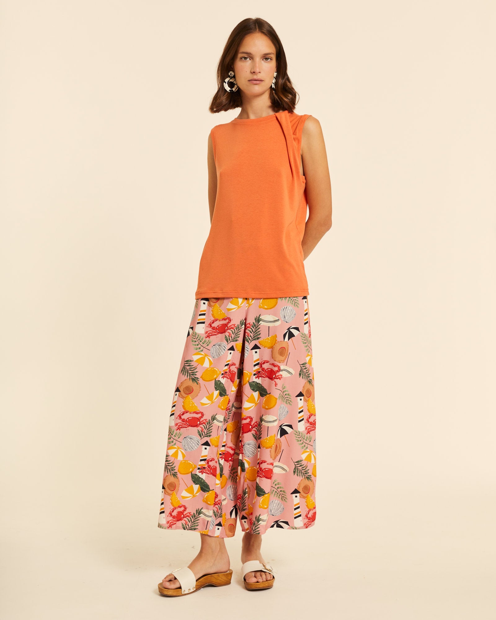 Top con detalle en hombro peach - Imagen 3