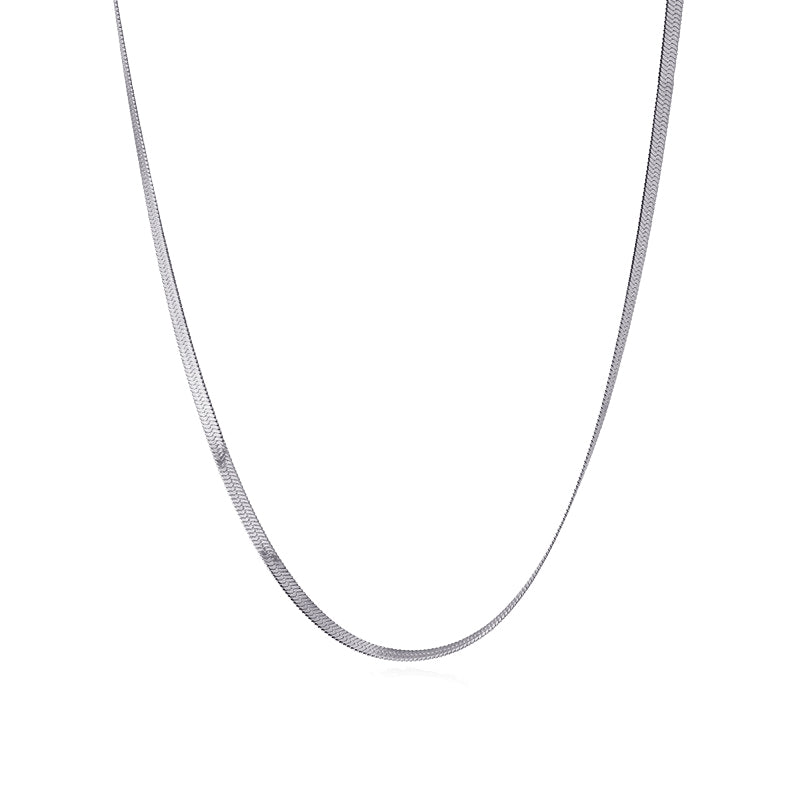 Collar Mel en Plateado, bisutería de acero de la colección Essentials — Tiendas Via Vai Estepona