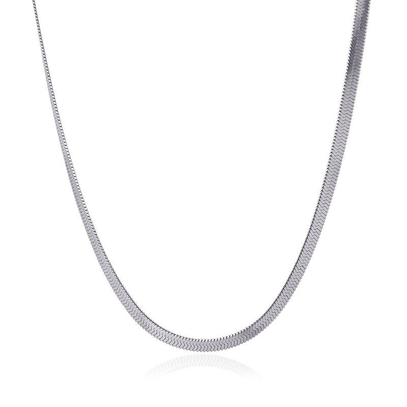 Collar Naima en Plateado, bisutería de acero de la colección Essentials — Tiendas Via Vai Estepona