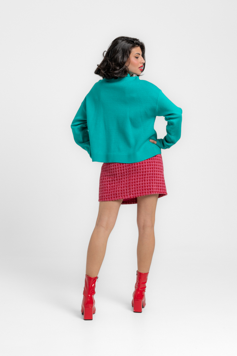 Suéter crop de Lolina – colección CROISSANT | Tiendas Via Vai