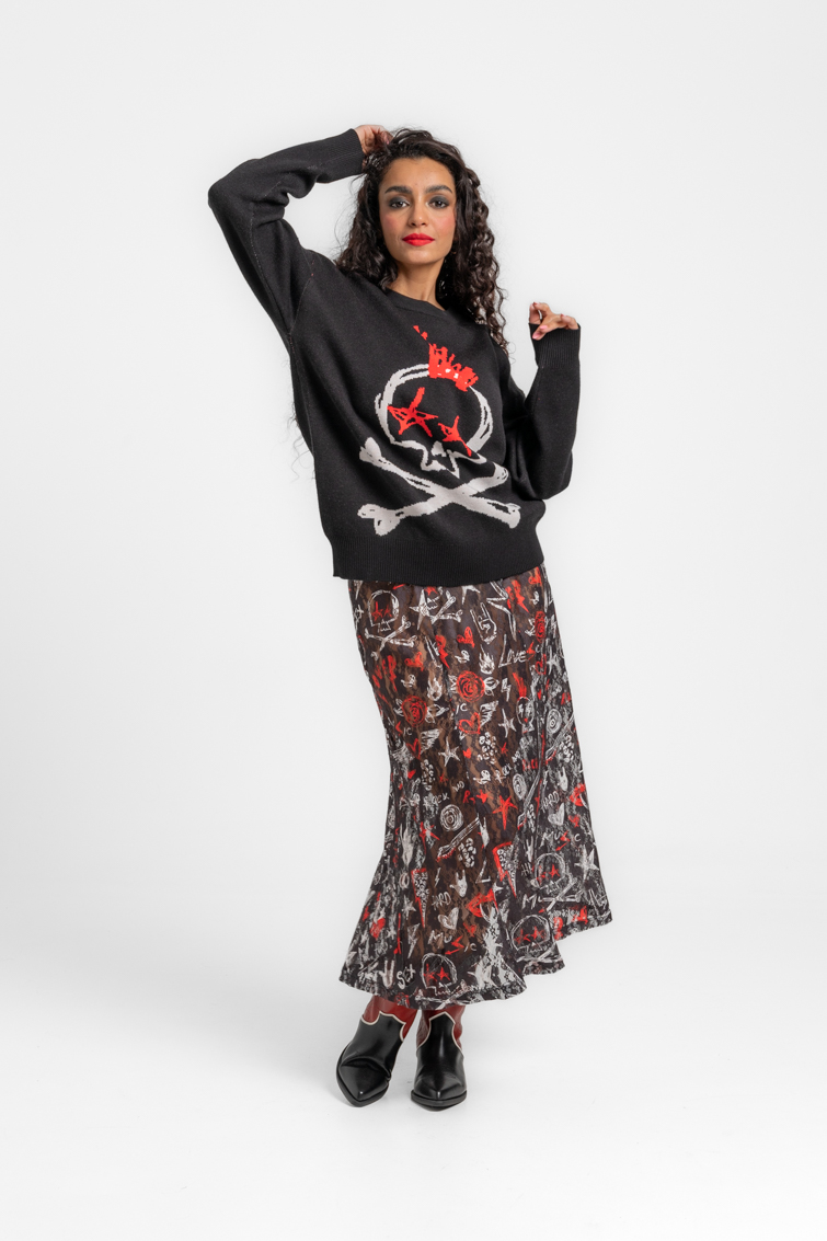 Suéter Oversize de Lolina – colección ROCK AND ROLL | Tiendas Via Vai