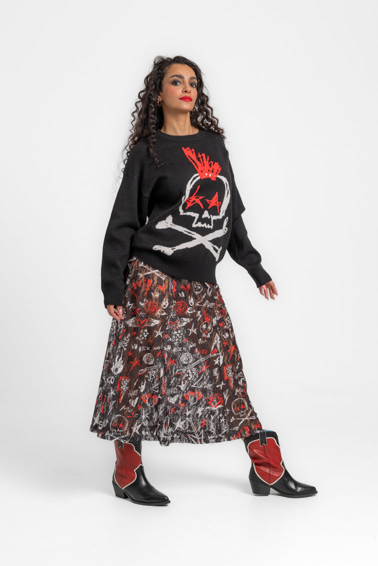 Suéter Oversize de Lolina – colección ROCK AND ROLL | Tiendas Via Vai