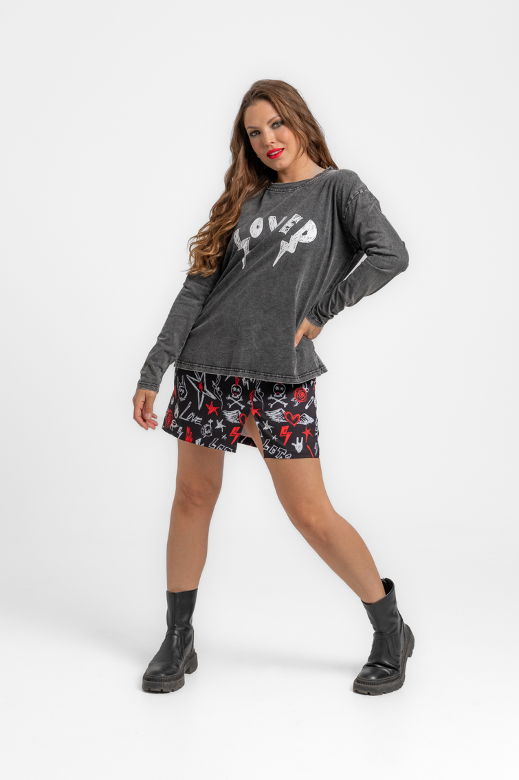 Camiseta Oversize de Lolina – colección ROCK AND ROLL | Tiendas Via Vai