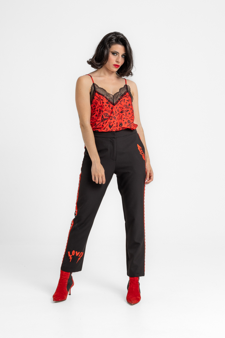 Blusa lencera de Lolina – colección ROCK AND ROLL | Tiendas Via Vai
