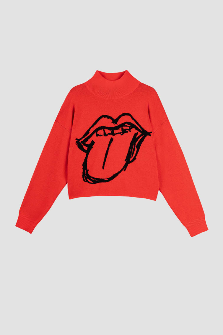 Suéter crop de Lolina – colección ROCK AND ROLL | Tiendas Via Vai