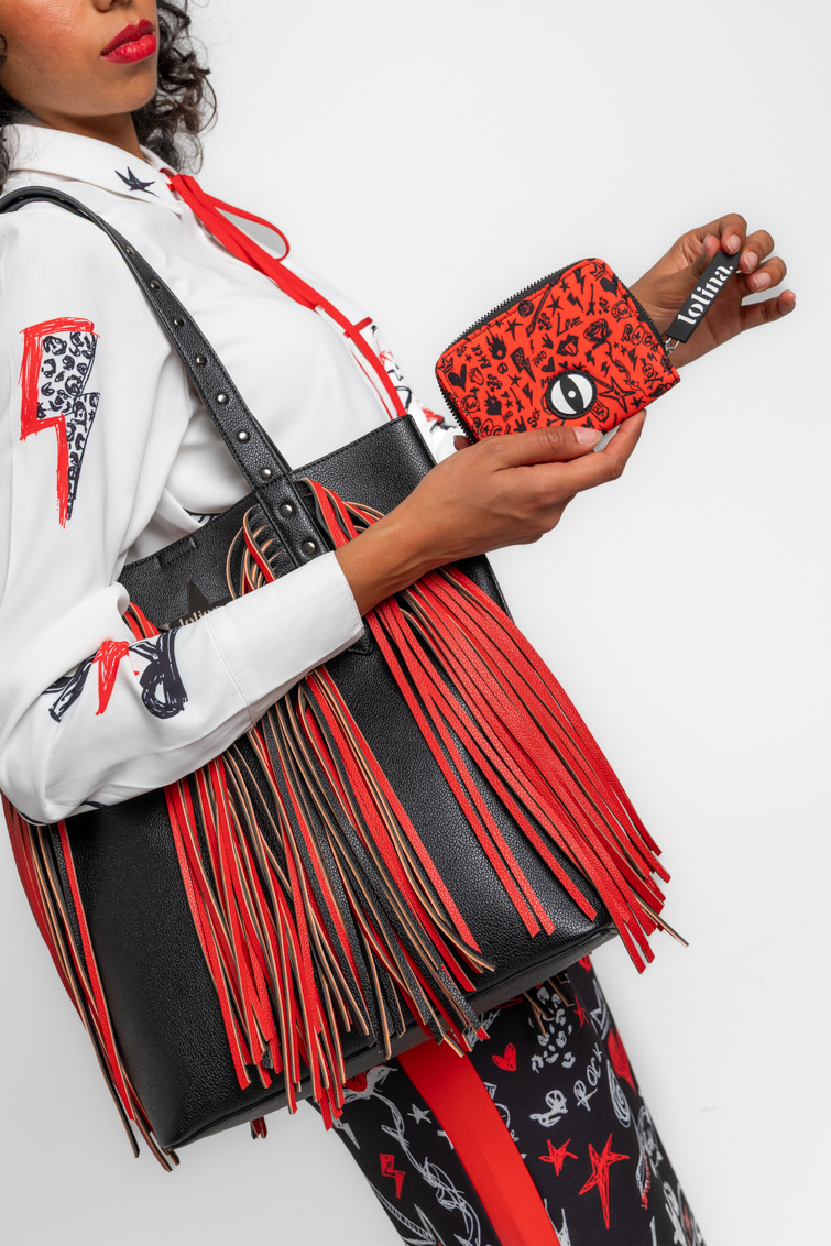 Cartera pequeña de Lolina – colección ROCK AND ROLL | Tiendas Via Vai
