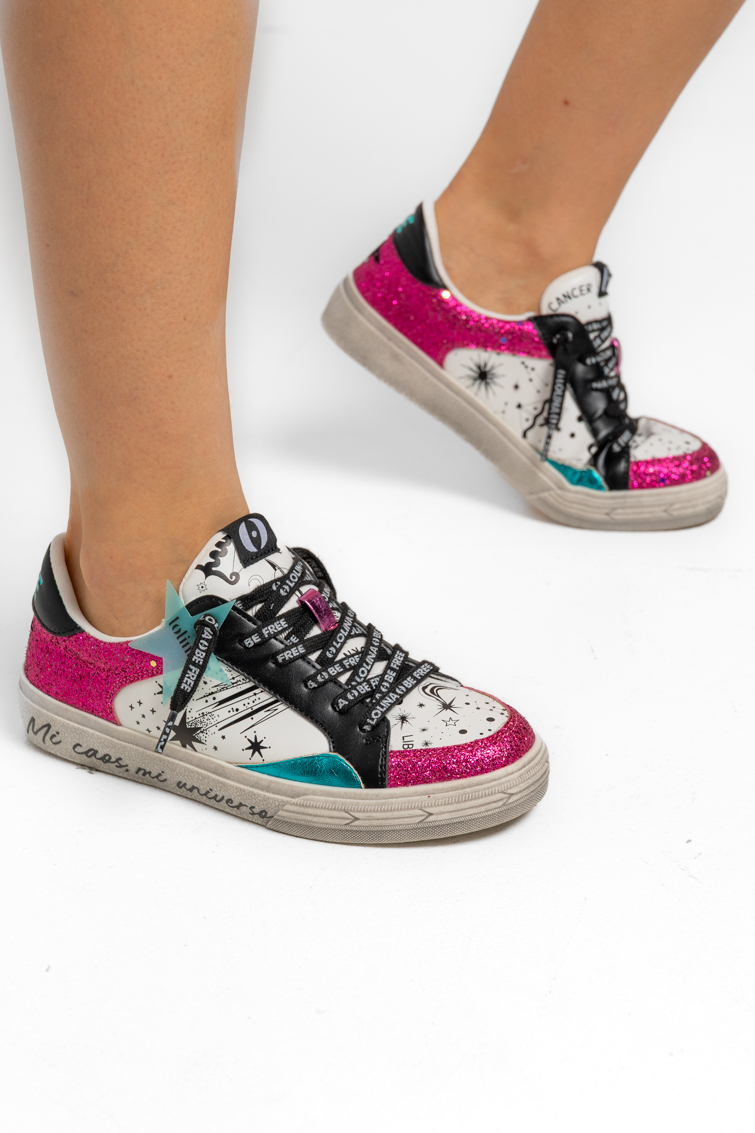 Zapatillas deportivas de piel con suela de goma de Lolina – colección Mi caos, mi universo | Tiendas Via Vai