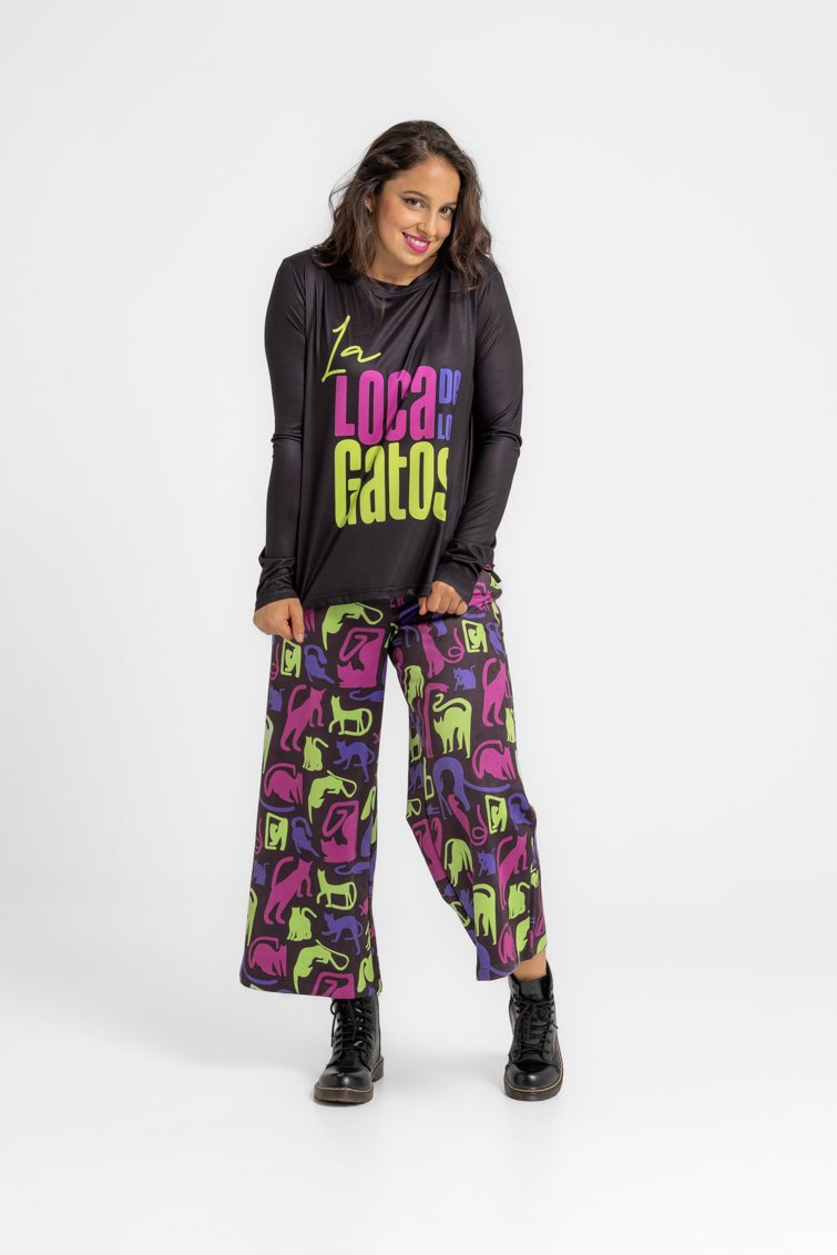 Camiseta Sencilla de Lolina – colección La Loca de los Gatos | Tiendas Via Vai
