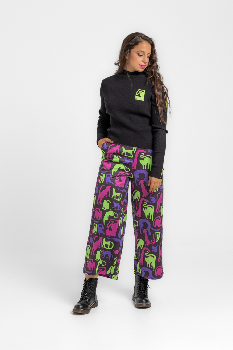 Pantalón culotte de Lolina – colección La Loca de los Gatos | Tiendas Via Vai