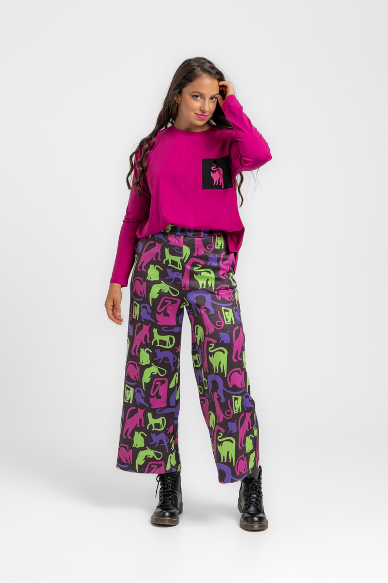 Camiseta Oversize de Lolina – colección La Loca de los Gatos | Tiendas Via Vai
