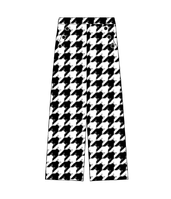 Pantalón con botonadura estilo marinero de Lolina – colección Otoño/Invierno 2026 | Tiendas Via Vai