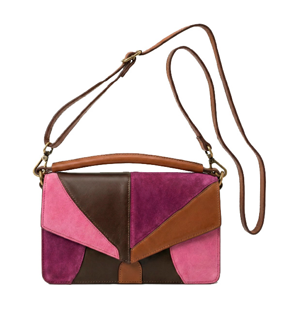 Bolso pequeño bandolera geométrico con solapa de Lolina – colección Otoño/Invierno 2026 | Tiendas Via Vai