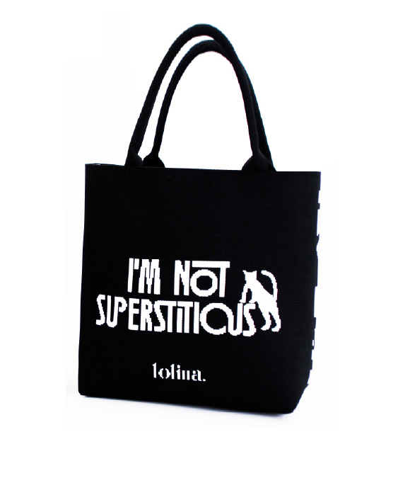 Bolso tipo tote de PUNTO TEJIDO jacquard de Lolina – colección Otoño/Invierno 2026 | Tiendas Via Vai