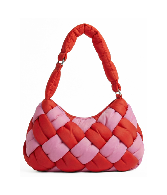 Bolso mediano acolchado trenzado de hombro de Lolina – colección Otoño/Invierno 2026 | Tiendas Via Vai