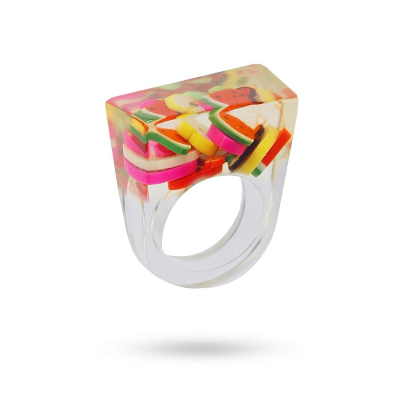 Anillo Transparente Aan804 Frutas 2