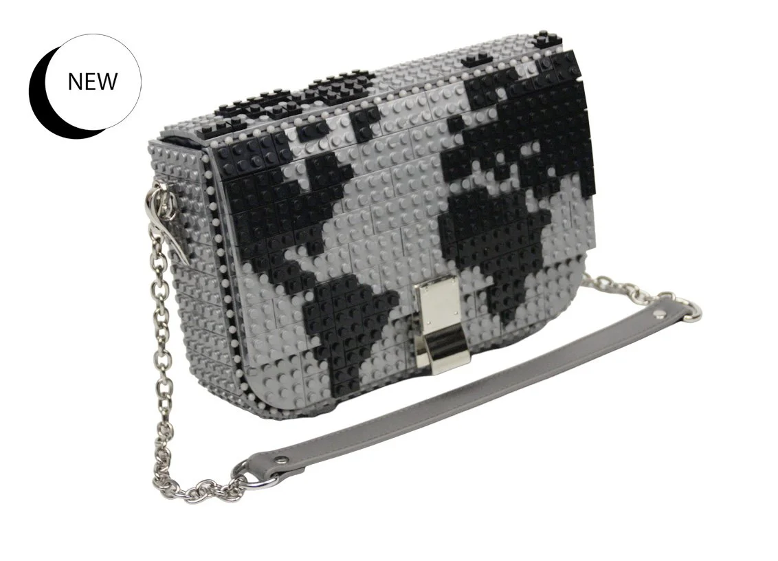 BOLSO CLIP WORLD MAP PLATA - BAG&BLOCK
