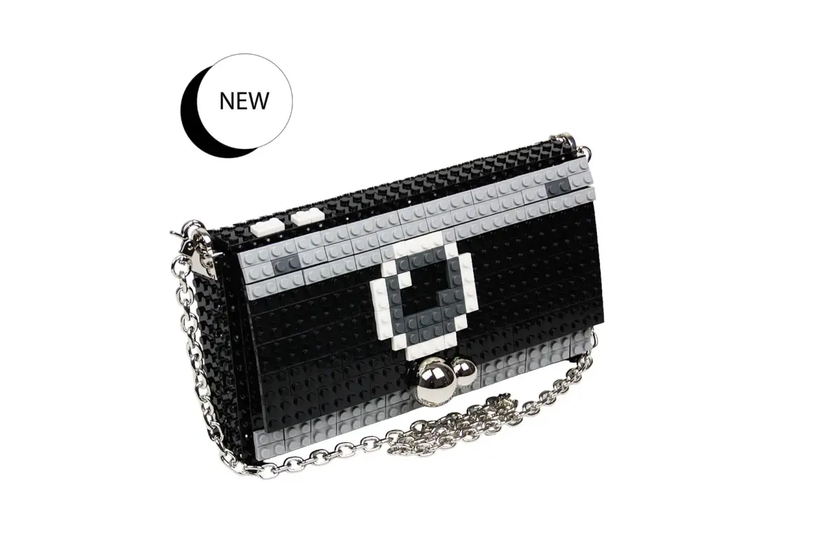 CARTERA CUADRADA CAMARA NEGRO (MET PLATA) - BAG&BLOCK