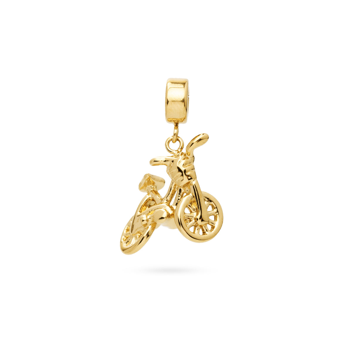 Charm Moto en Dorado, bisutería de acero de la colección Charms — Tiendas Via Vai Estepona