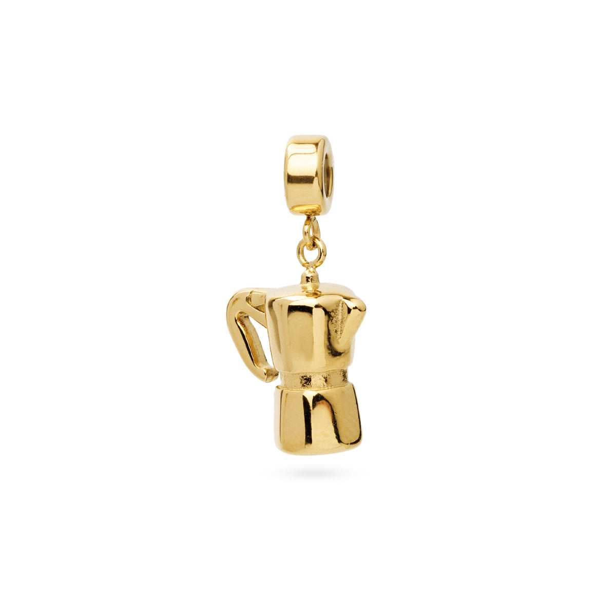 Charm Coffee en Dorado, bisutería de acero de la colección Charms — Tiendas Via Vai Estepona