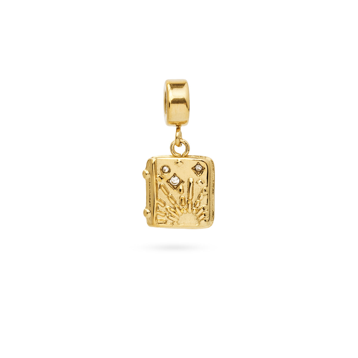 Charm Sunset en Dorado, bisutería de acero de la colección Charms — Tiendas Via Vai Estepona