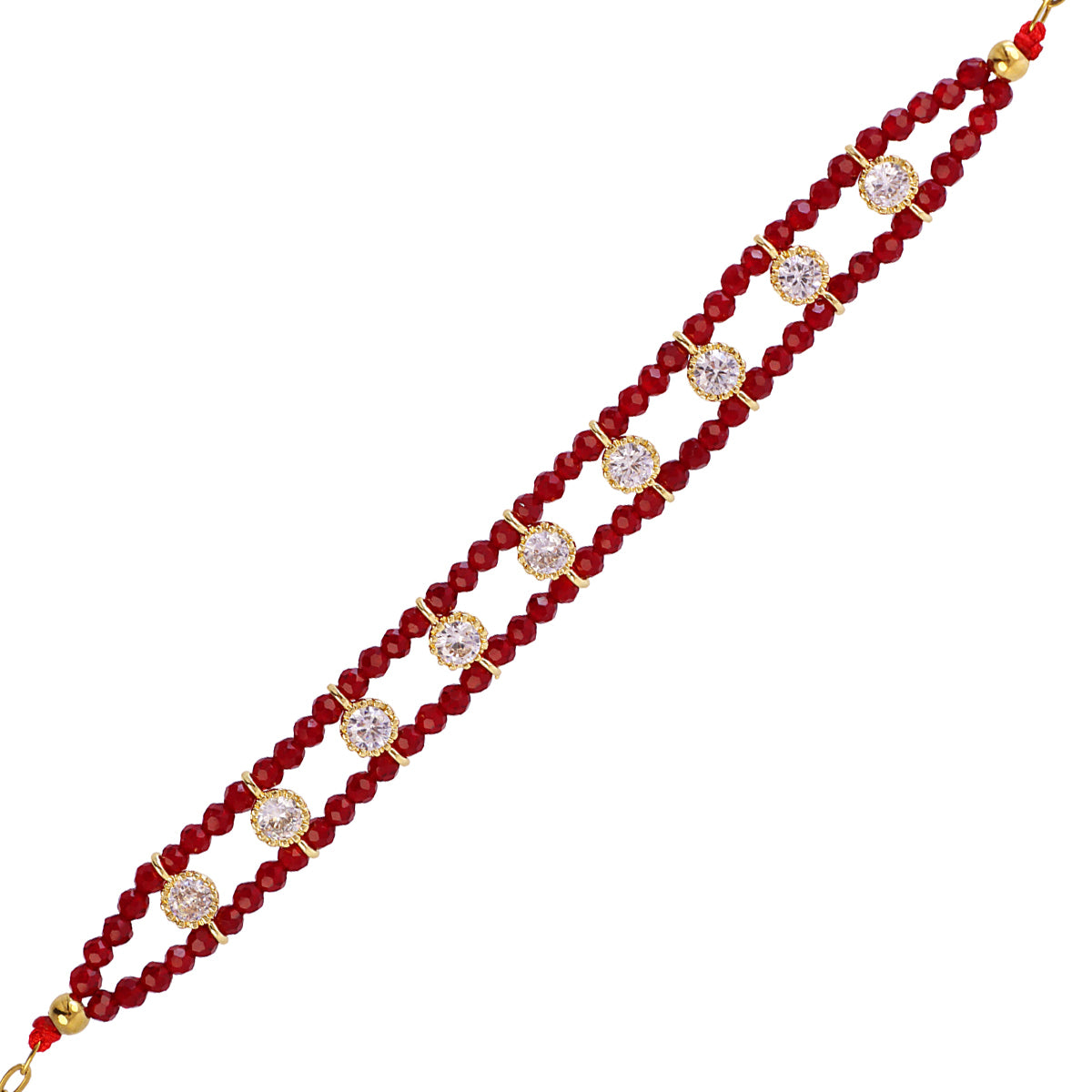 Pulsera Spirit Doble Hilo Multicolor en Rojo, bisutería de acero de la colección Sand Dust — Tiendas Via Vai Estepona