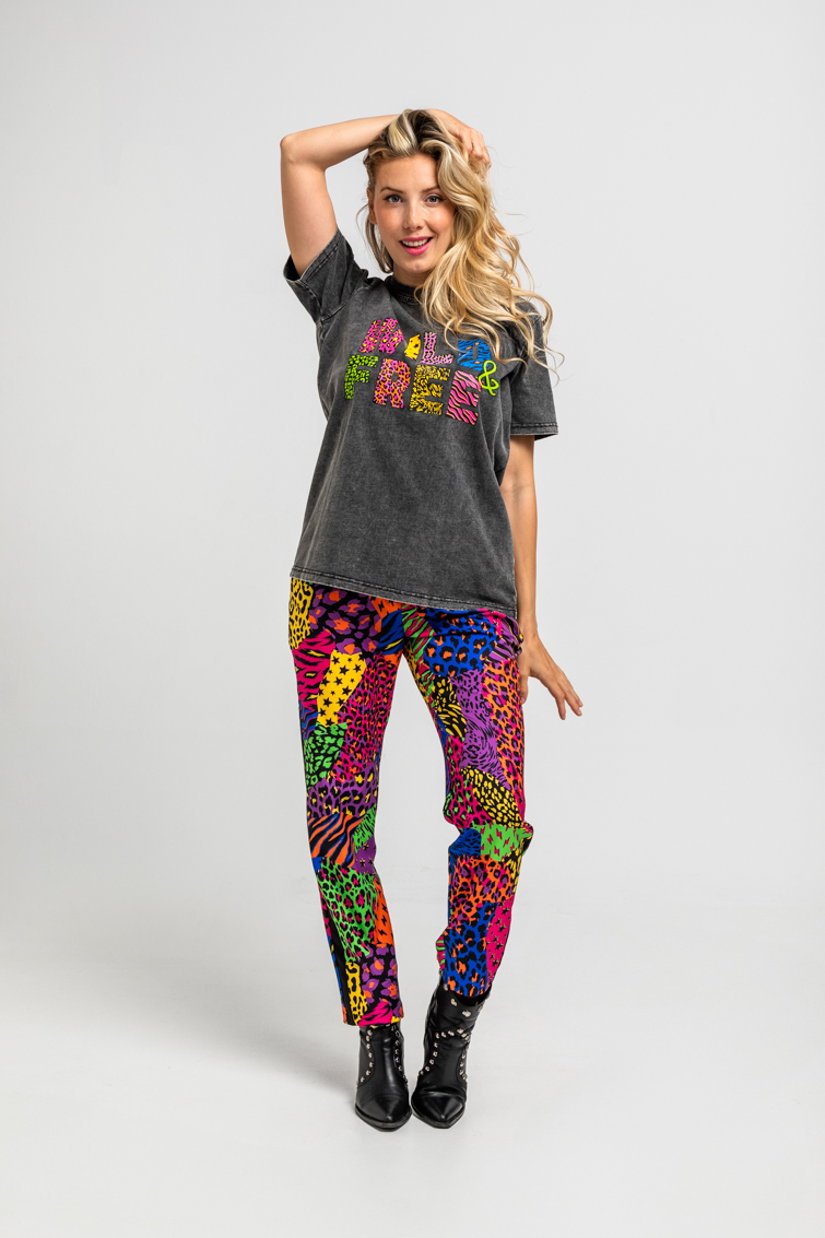 Camiseta Unisex De Estampado Variado De Animal Print
