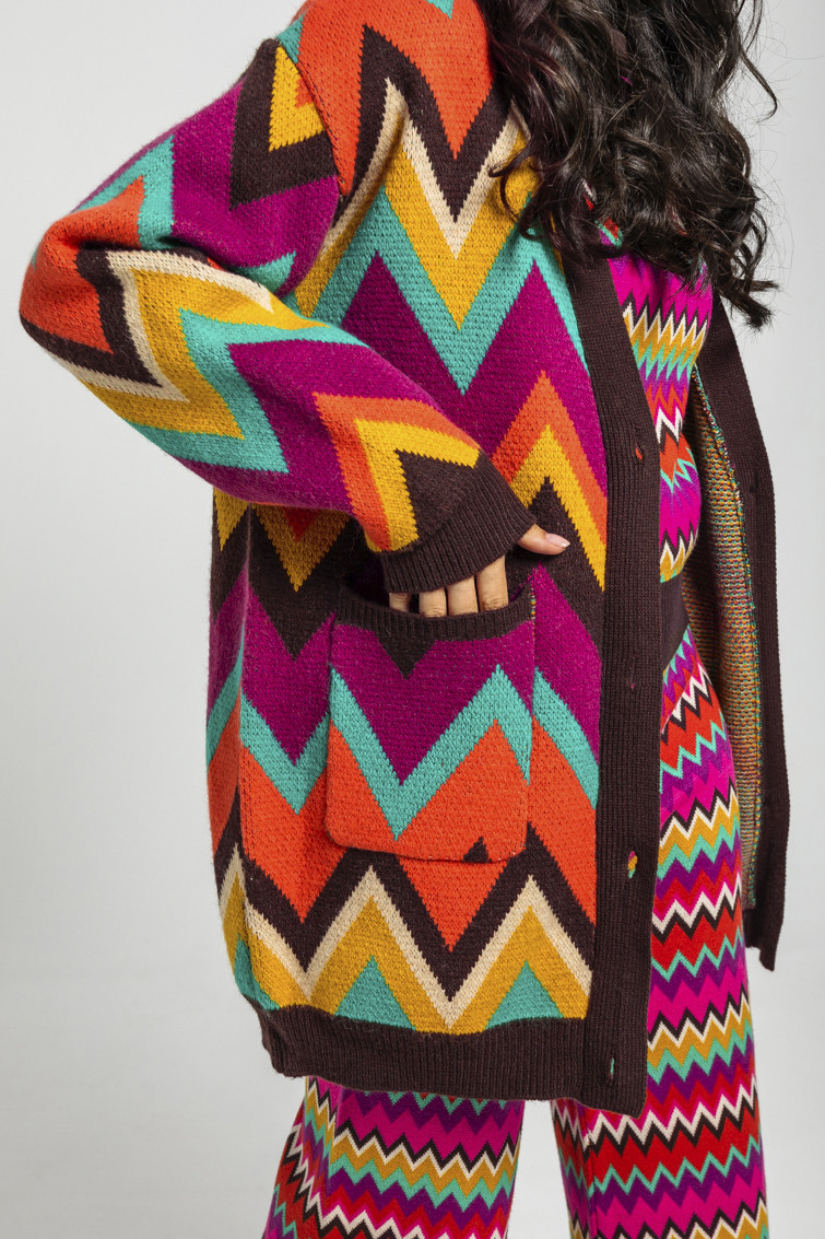 Cardigan Large Estampado Espiga Freedoom