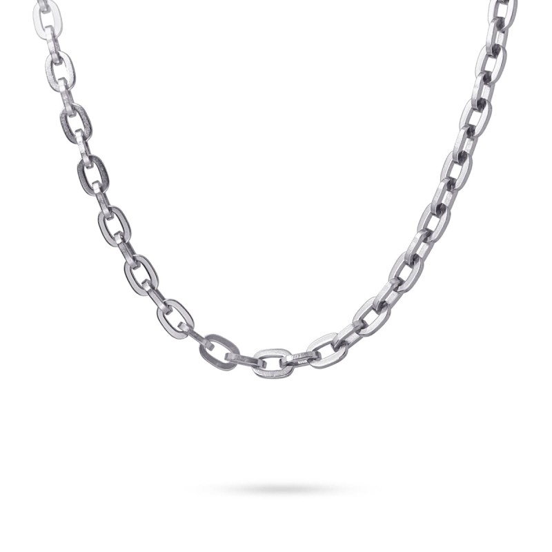 Collar Eslabones Unisex Bco469 Pl Plata