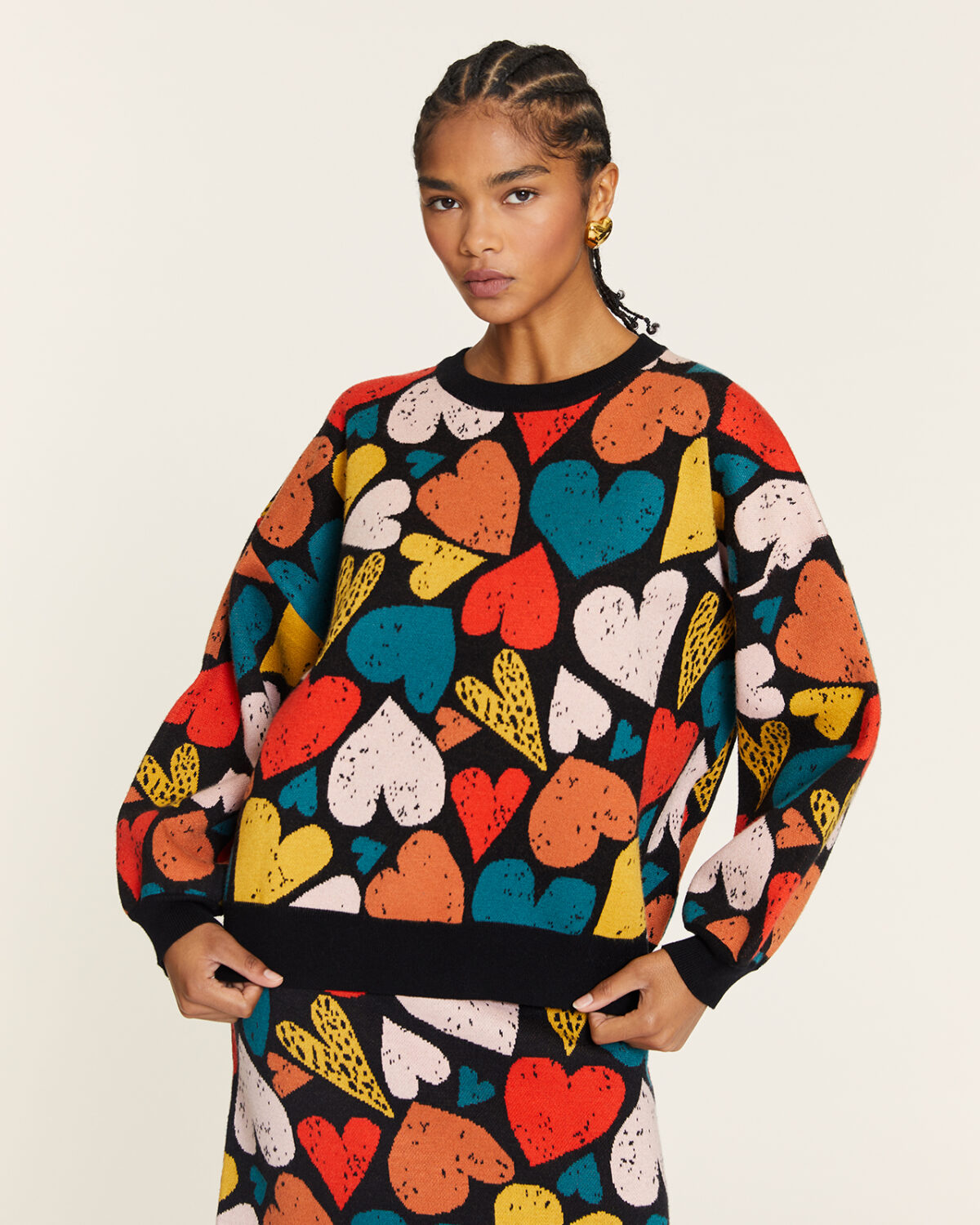Jersey Corazones Negro