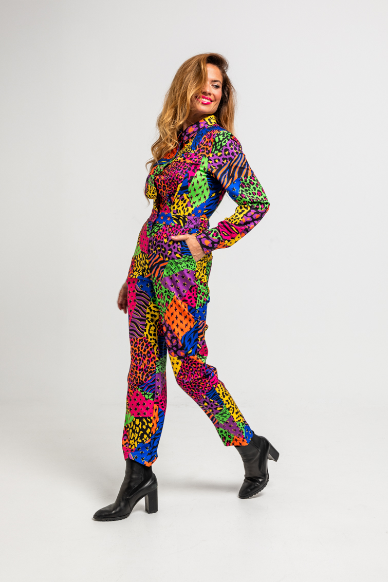 Mono Estilo Aviador De Estampado Variado De Animal Print