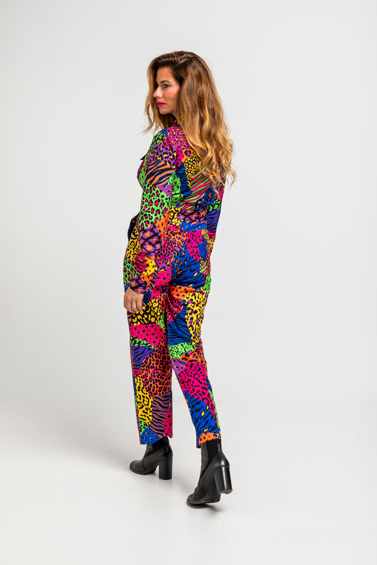 Mono Estilo Aviador De Estampado Variado De Animal Print