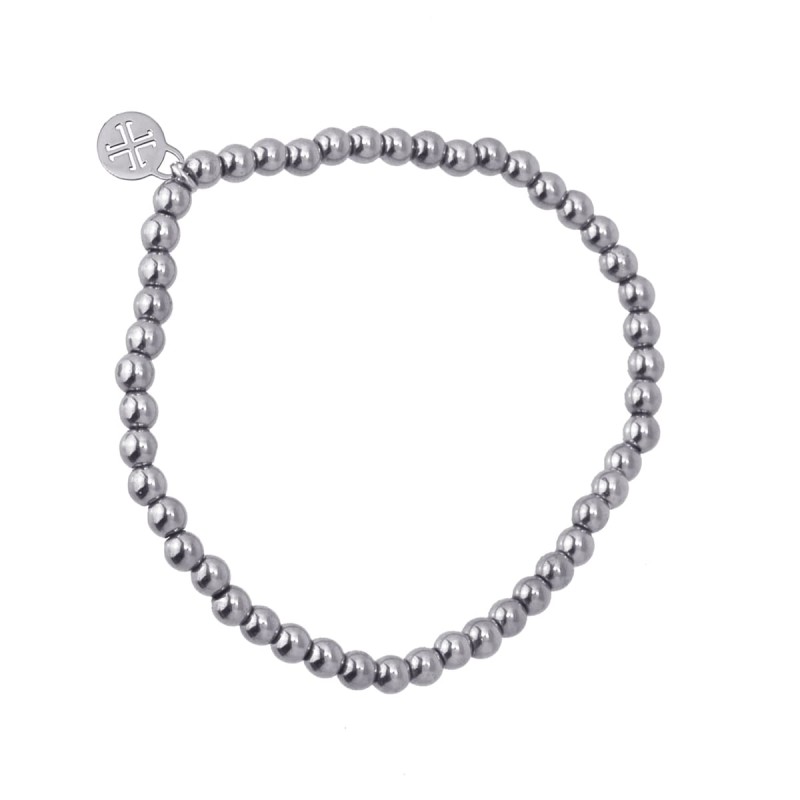 Pulsera Bolitas Bpu619 Pl Plata