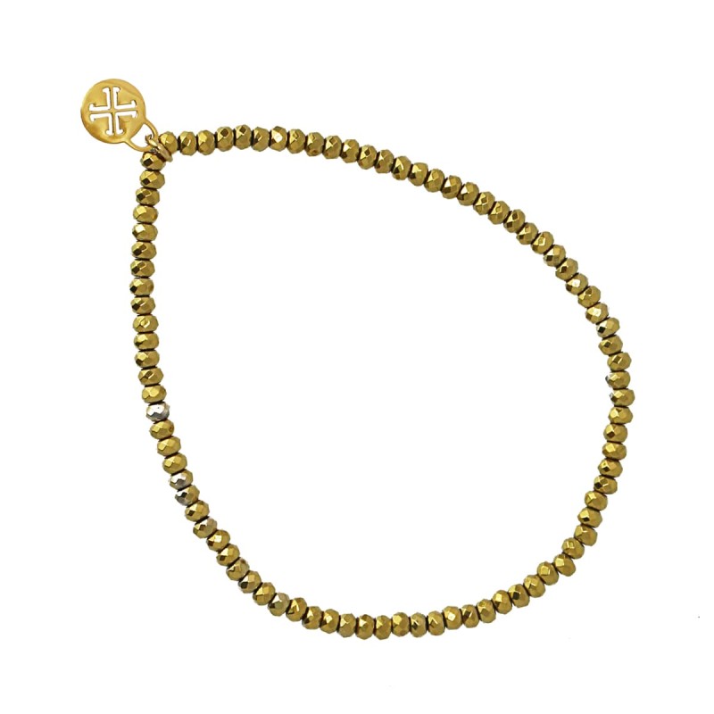 Pulsera Hematita Bpu621 D Dorado