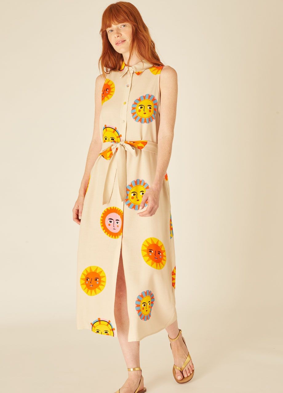 Sun Buttoned Dress