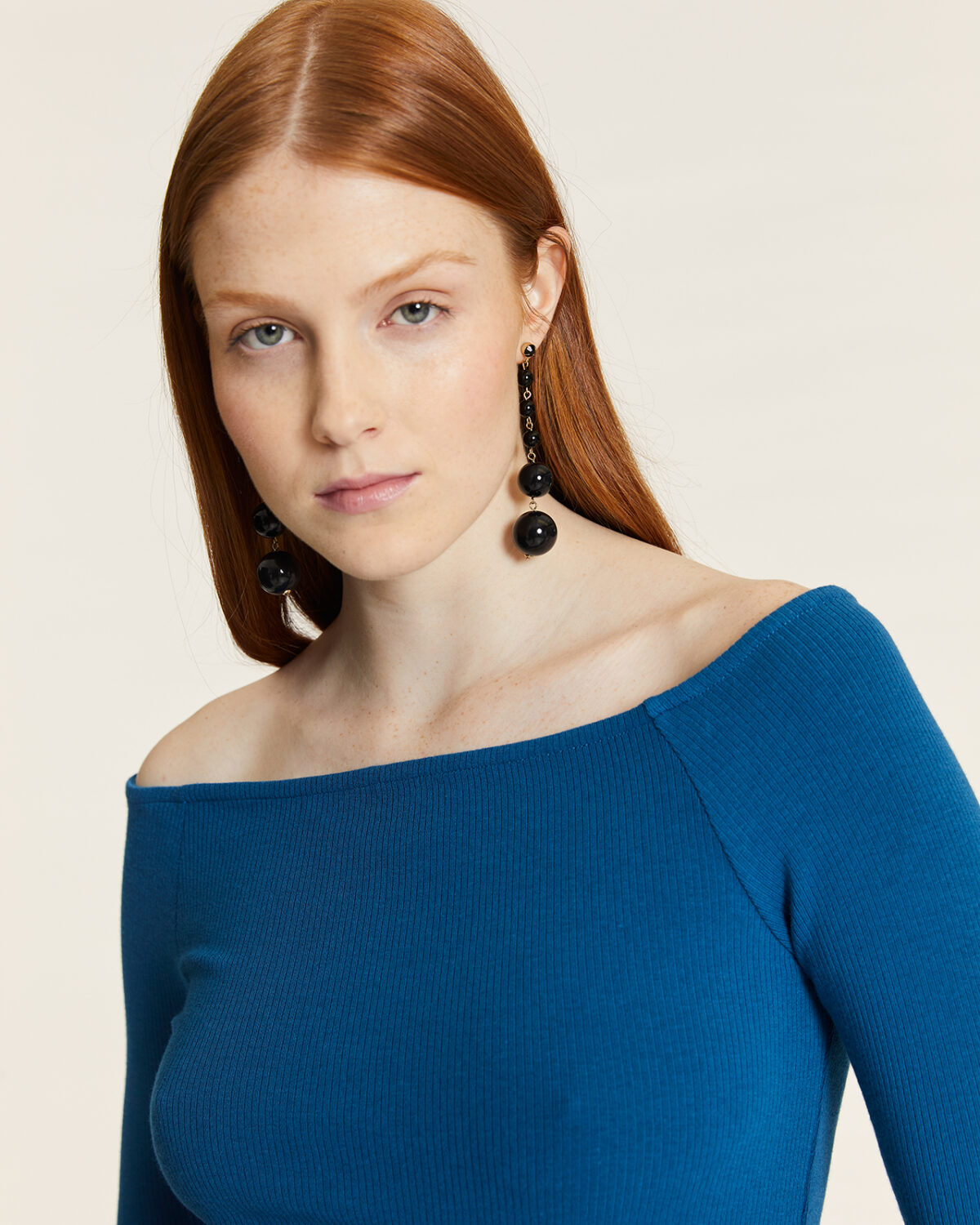 Top Canale Cuello Barca Azul Azul
