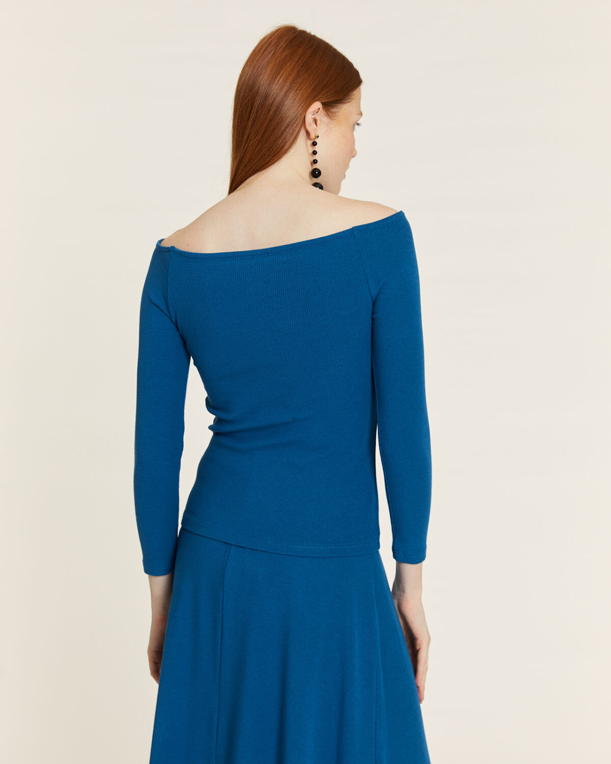 Top Canale Cuello Barca Azul Azul