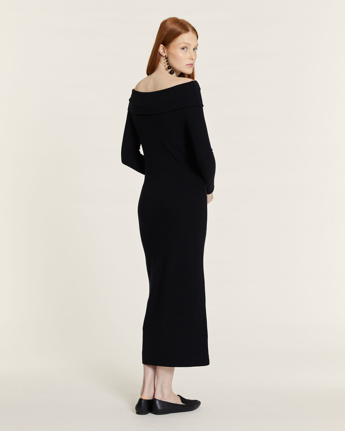 Vestido Off The Shoulder Negro Negro