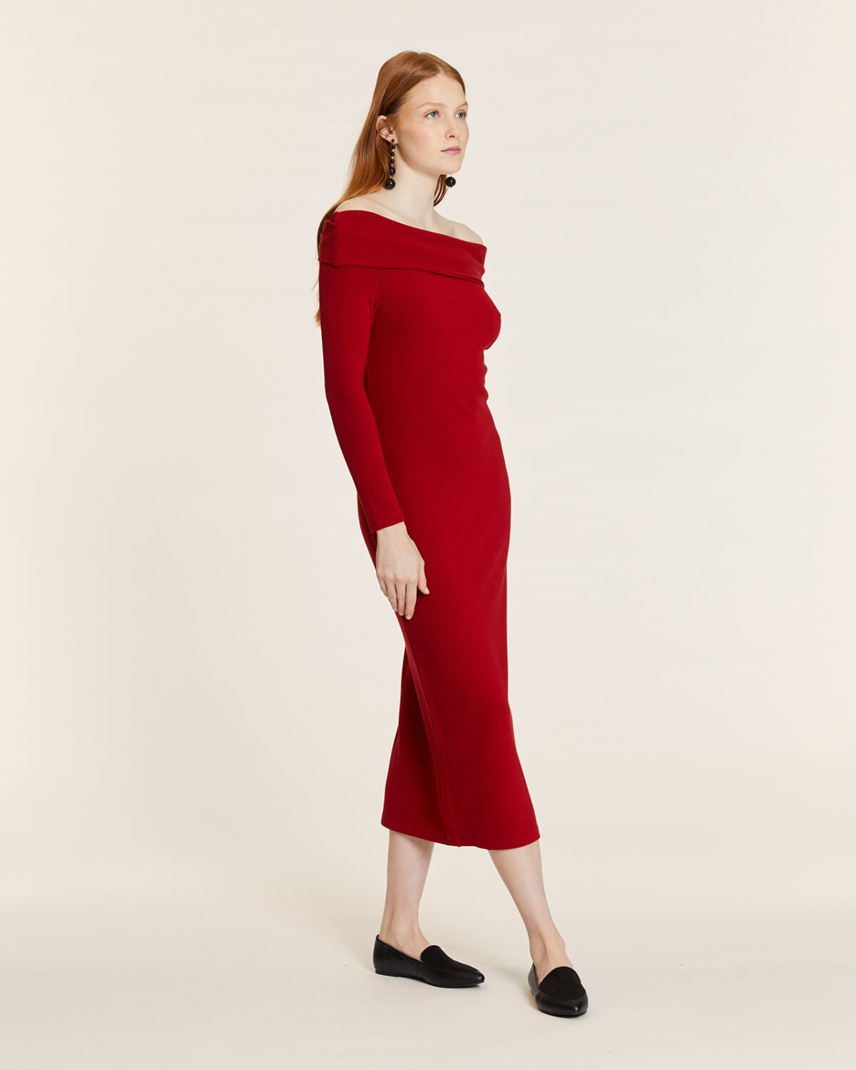 Vestido Off The Shoulder Rojo Rojo