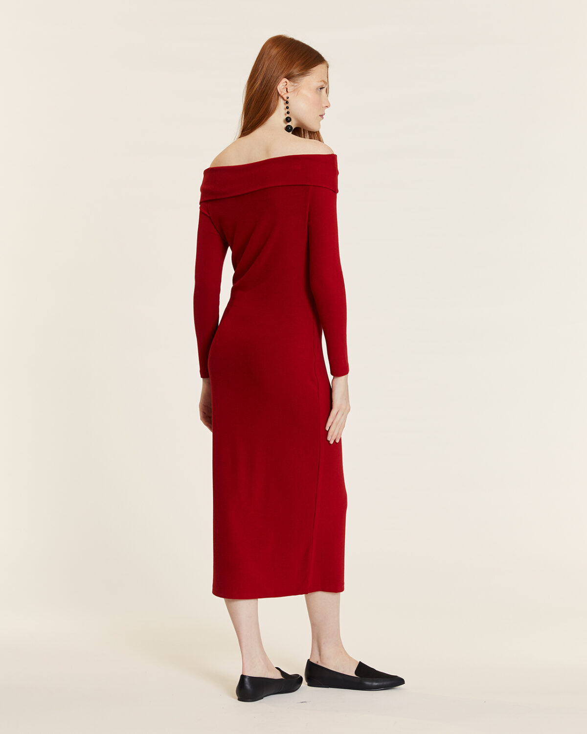Vestido Off The Shoulder Rojo Rojo
