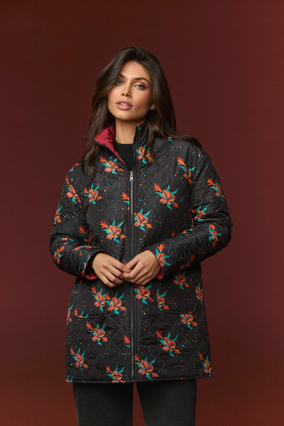 Abrigo Columbia de Minueto – tienda de ropa de mujer en Estepona, Costa del Sol