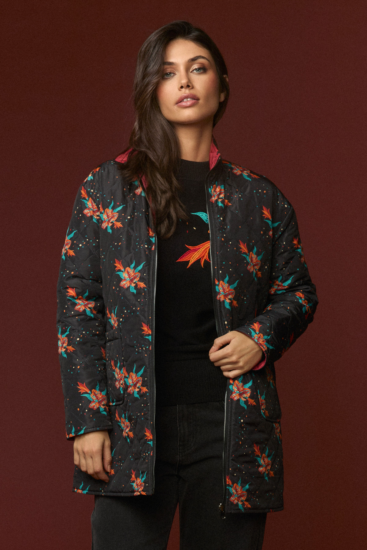 Abrigo Columbia de Minueto – tienda de ropa de mujer en Estepona, Costa del Sol