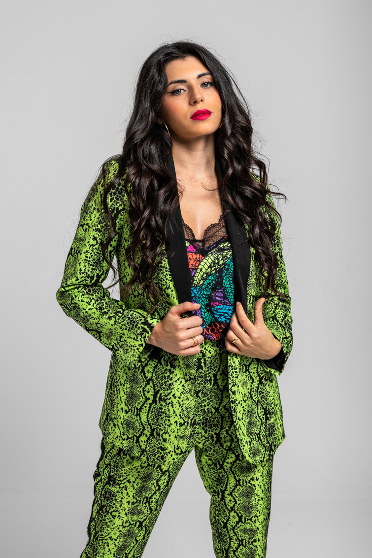 Americana Smoking Serpientes animal print lima - Snake Lolina