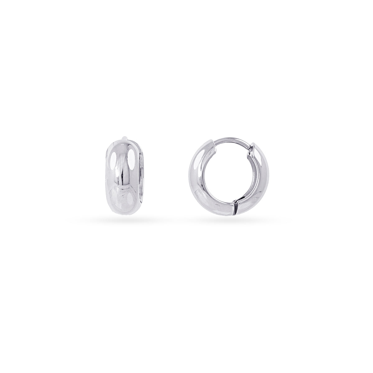 Aros Essentials 13 Mm en Plateado, bisutería de acero de la colección Essentials — Tiendas Via Vai Estepona