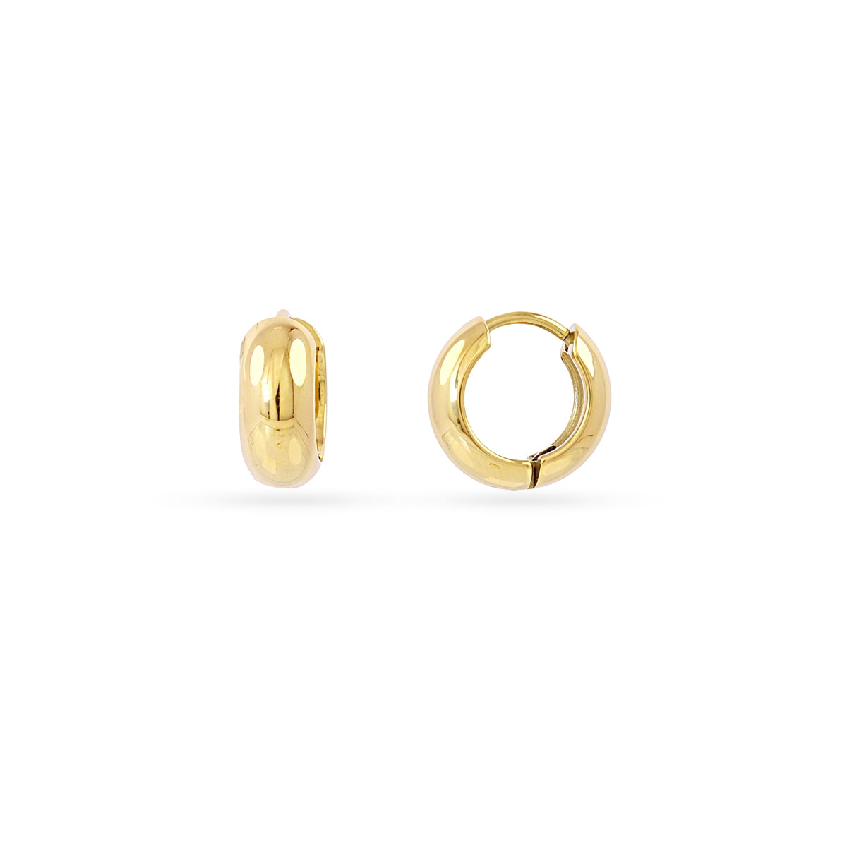 Aros Essentials 13 Mm en Dorado, bisutería de acero de la colección Essentials — Tiendas Via Vai Estepona